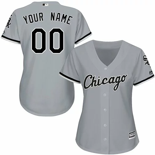 Chicago White Sox Customized Authentic Jersey: Grey Women's Baseball Road Cool Base8940326