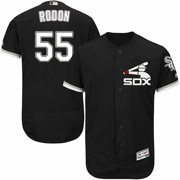#55 Chicago White Sox Carlos Rodon Authentic Jersey: Black Youth Baseball Alternate Cool Base7800326