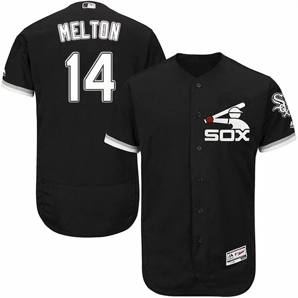 #14 Chicago White Sox Bill Melton Authentic Jersey: Black Men's Baseball Alternate Cool Base4140326