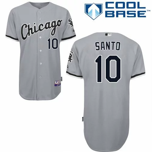 #10 Chicago White Sox Ron Santo Replica Jersey: Grey Youth Baseball Road Cool Base2130326